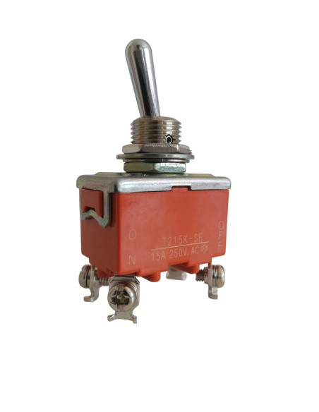 Interrupteur à bascule Panasonic T215K-SF 15 A marche/arrêt, 2 broches, à vis, 15 A, 250 V CA